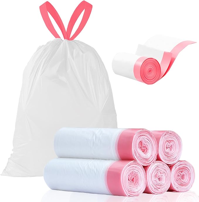 Drawstring garbage bag