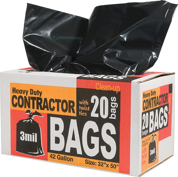 heavy duty orange trash bags